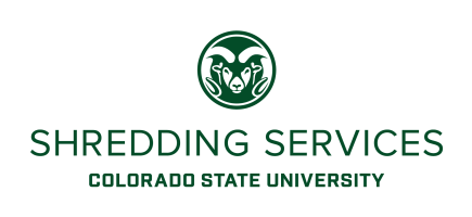 Shredding Services Colorado State University Logo Stacked Green with Rams Head